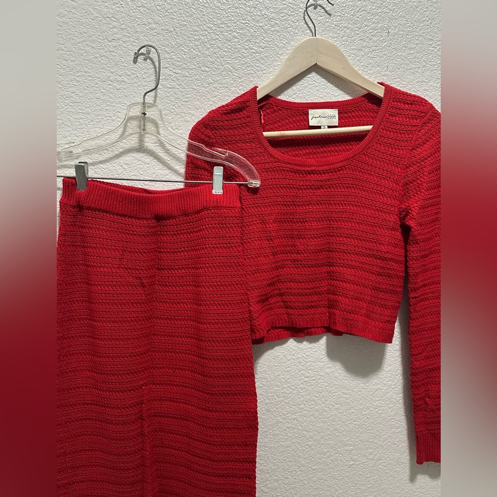 Freshman 1996 crochet skirt set S